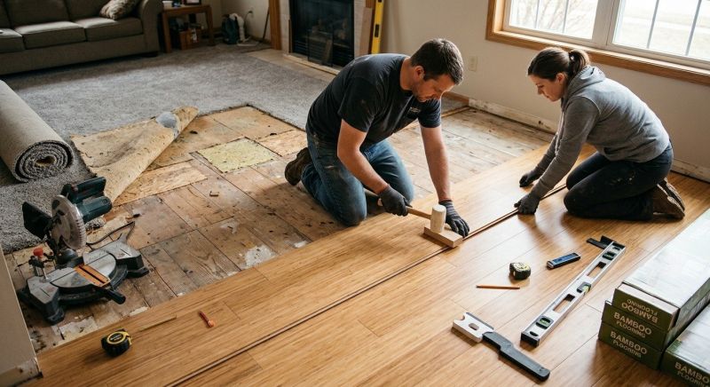 Bamboo Flooring Installation in Saco, ME