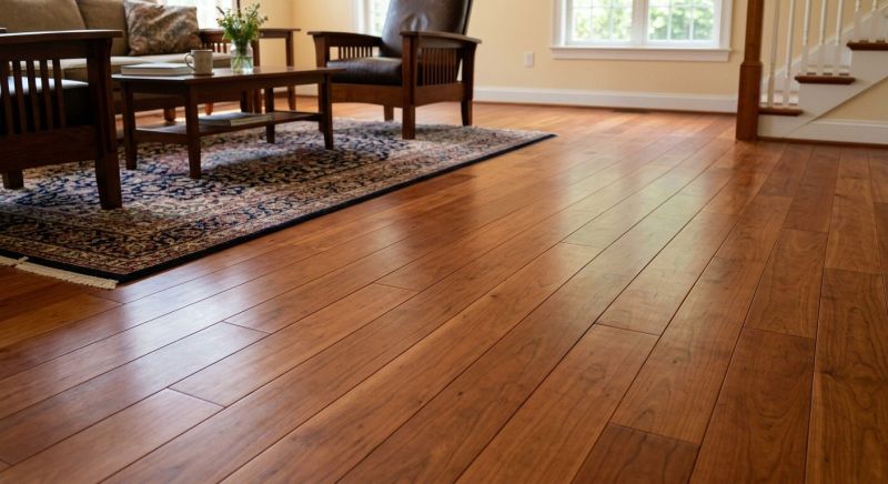 Cherry Floor Installation in Waterboro, ME