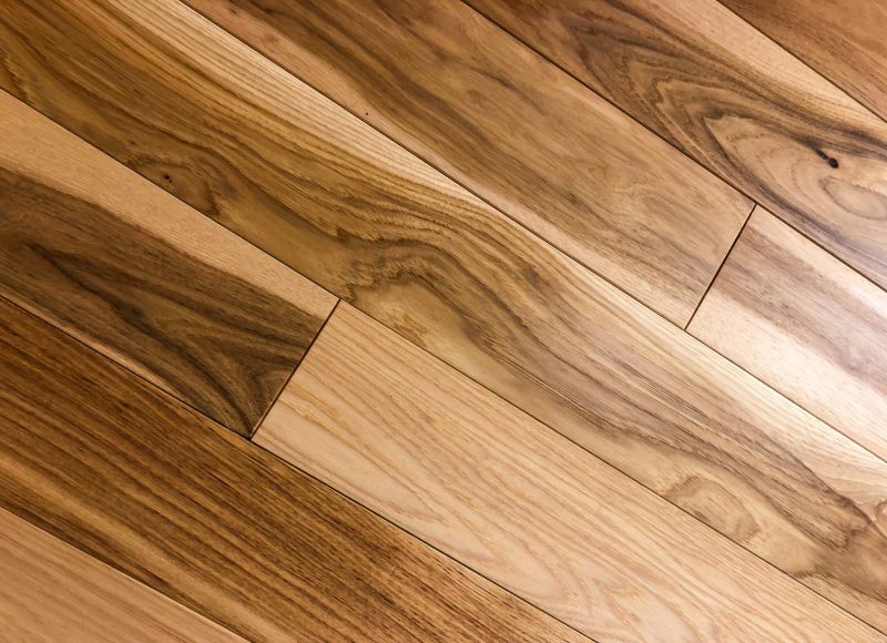 Dark Wood Floor Installation in Saco, ME