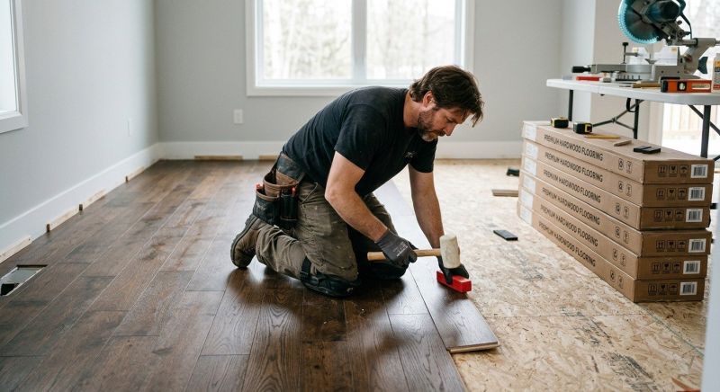 Hardwood Floor Installation in Biddeford, ME