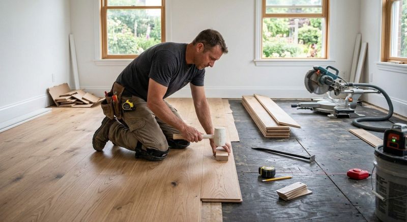 Hardwood Floor Installation in Buxton, ME