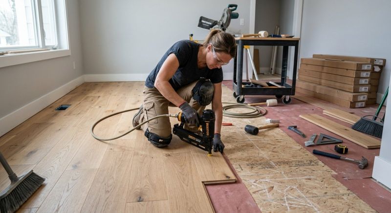 Hardwood Floor Installation in Portland, ME