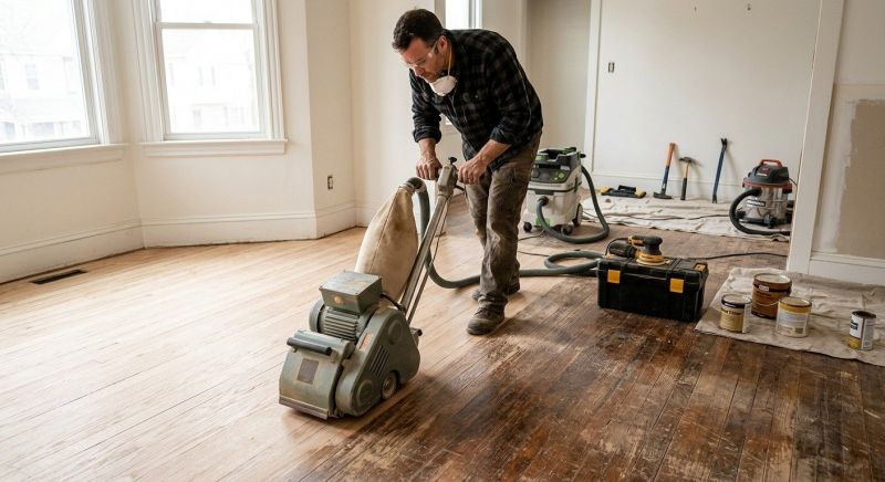 Hardwood Floor Renovation in Saco, ME