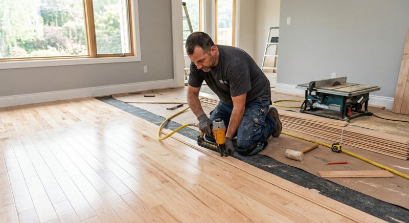 Maple Flooring Installation in Old Orchard Beach, ME