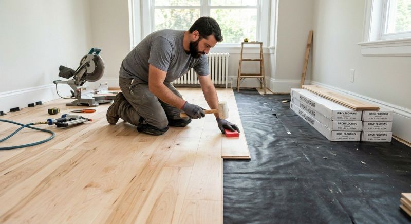 Maple Flooring Installation in York County, ME