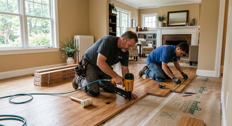 Oak Floor Installation in North Berwick, ME