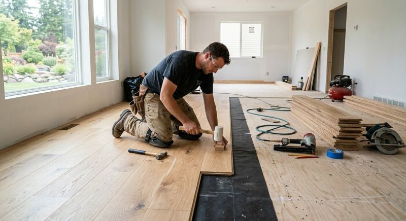 Oak Floor Installation in York County, ME