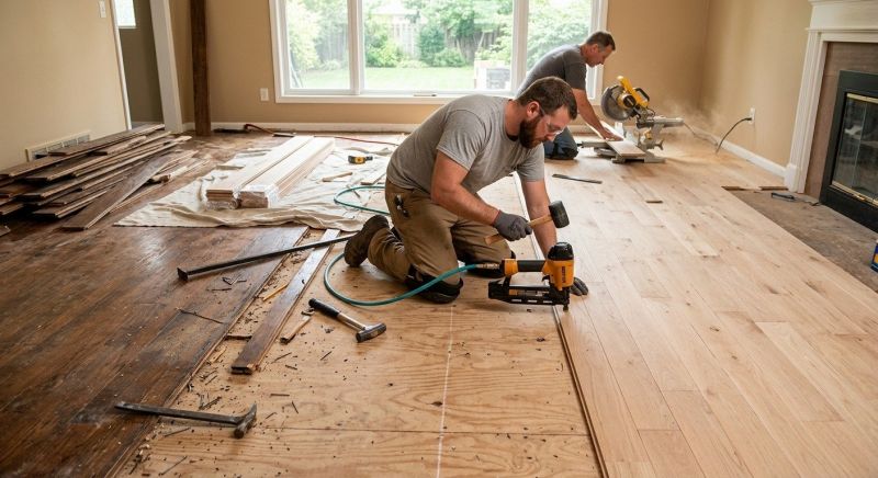 Wood Floor Replacement in Biddeford, ME