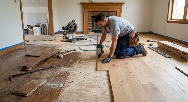 Wood Floor Replacement in Ogunquit, ME