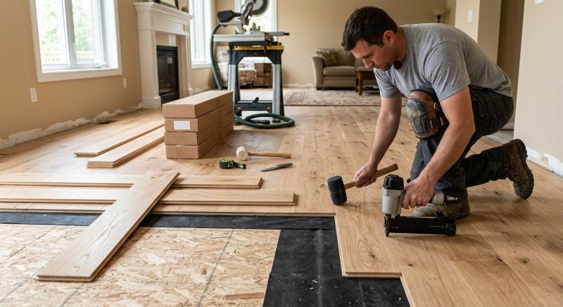 Wood Flooring Installation in Hollis Center, ME