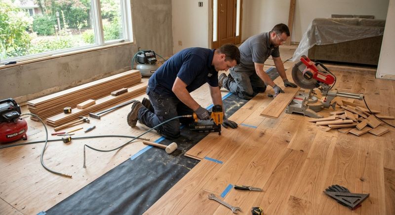 Wood Flooring Installation in Wells, ME